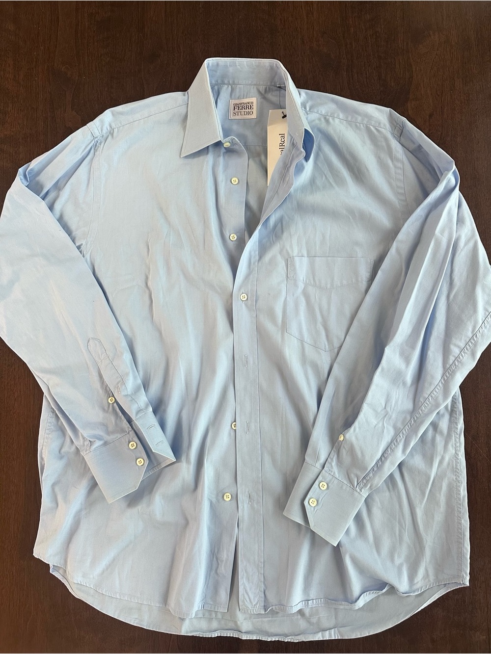 Gianfranco Ferre Studio Light Blue Men's Dress Shirt 17 43